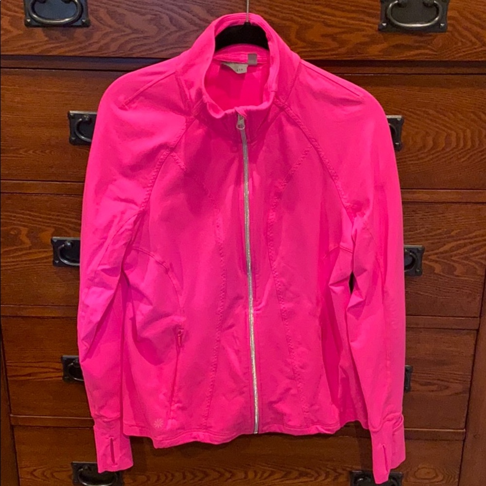 Athleta bright pink Hope Jacket size large